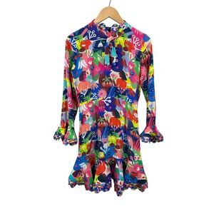 CeliaB Multicolor Abstract Print Mini Dress